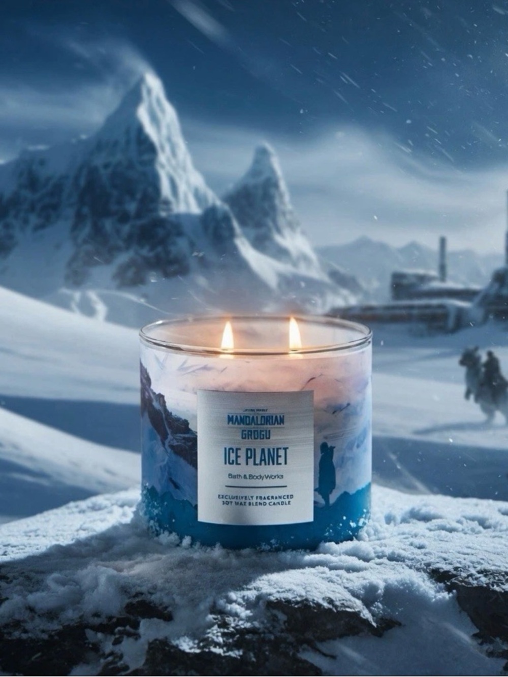 Limited Edition Bath & Body Works x Star Wars Ice Planet 3-Wick Candle